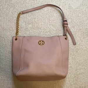 Tory Burch Blush Leather shoulder bag, very gently used